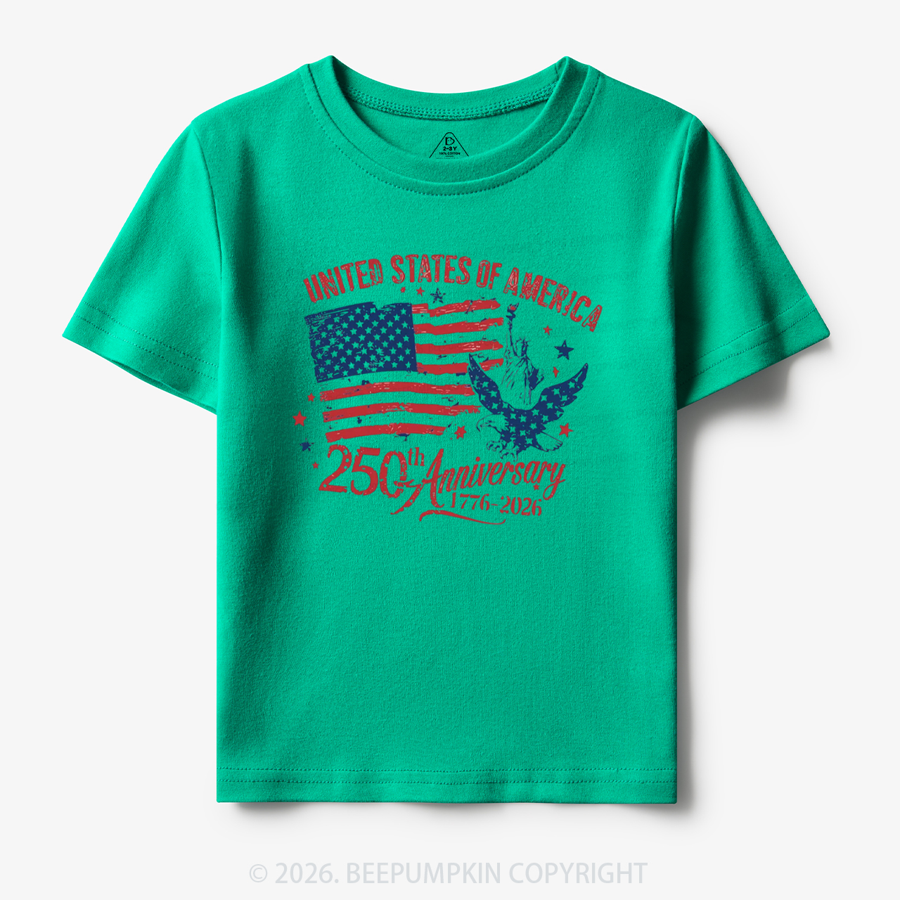 America 250th Anniversary Patriotic Eagle Toddler&Kid's Tees