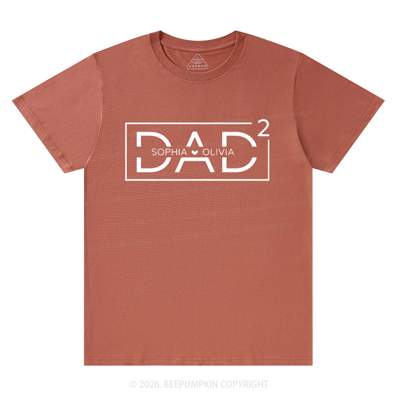 Personalized Dad Squared With Kids Names T-Shirts