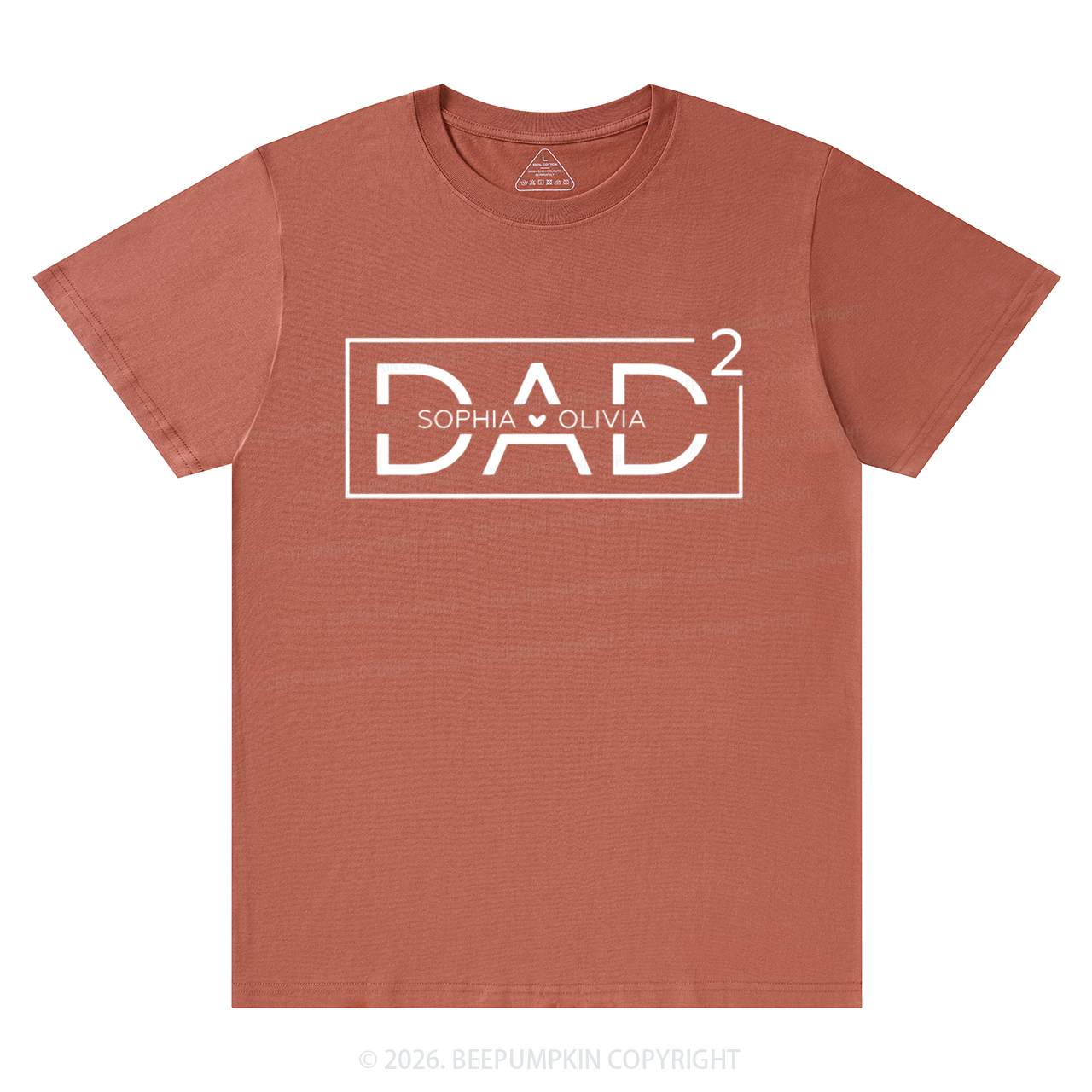 Personalized Dad Squared With Kids Names T-Shirts