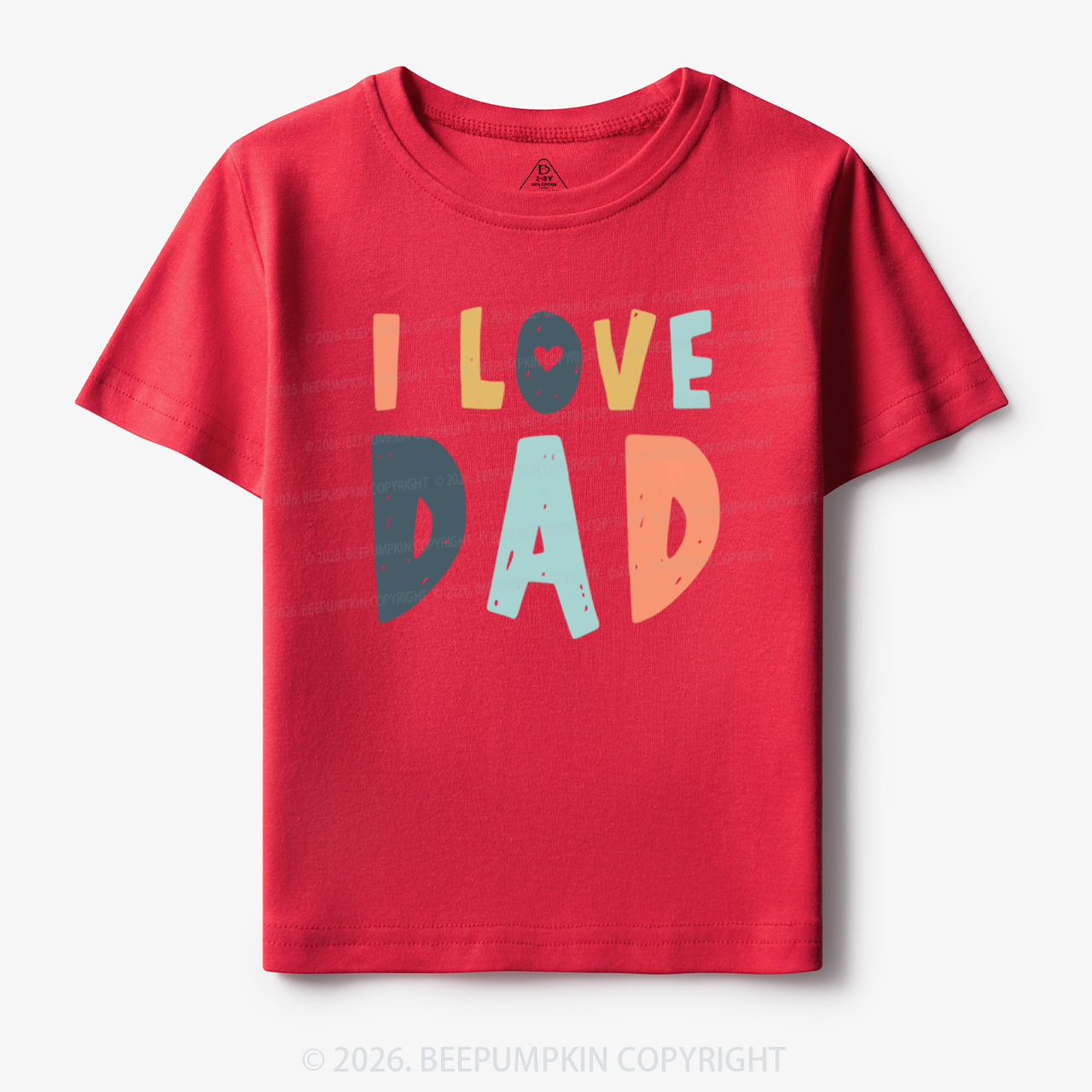 Father's Day 'I Love Dad' Toddler&Kid's Tees