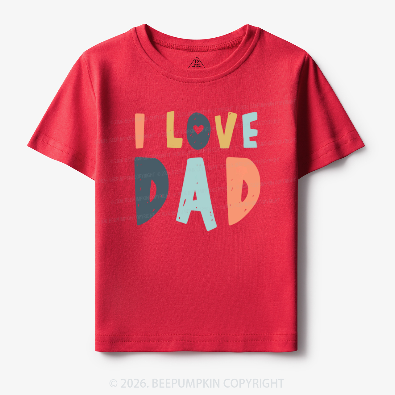 Father's Day 'I Love Dad' Toddler&Kid's Tees