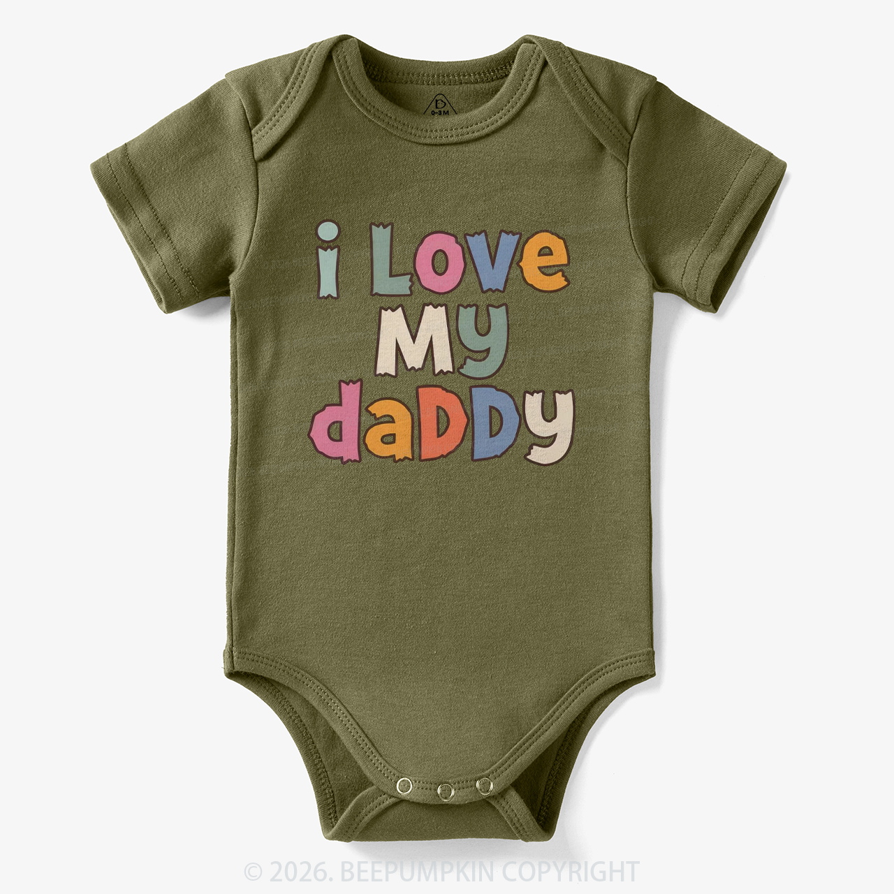 I Love My Daddy Cute Father's Day Bodysuit