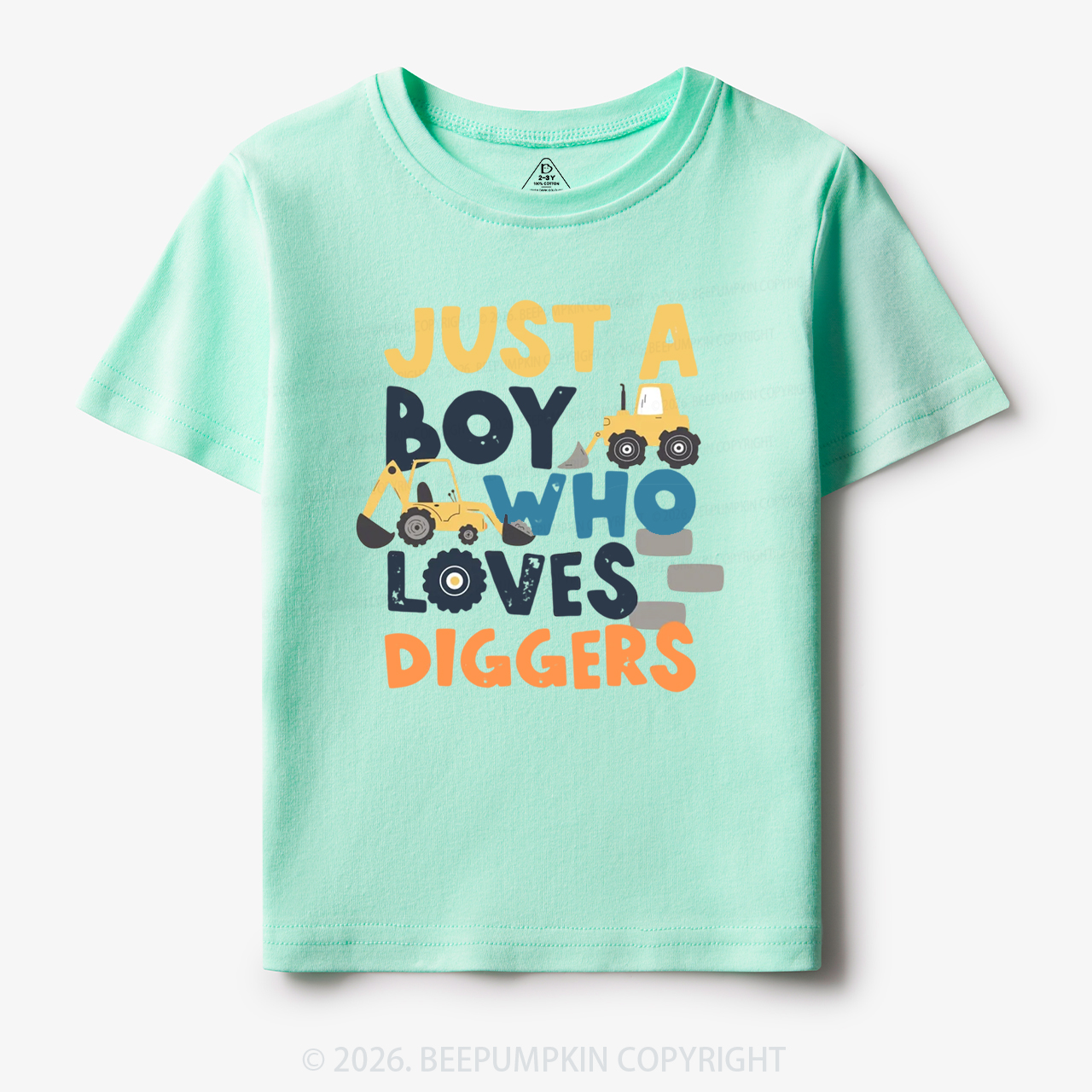 Just a Boy Who Loves Diggers Toddler&Kid's Tees