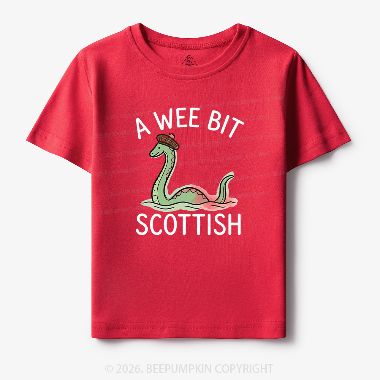 A Wee Bit Scottish Funny Loch Ness Monster Toddler&Kid's Tees