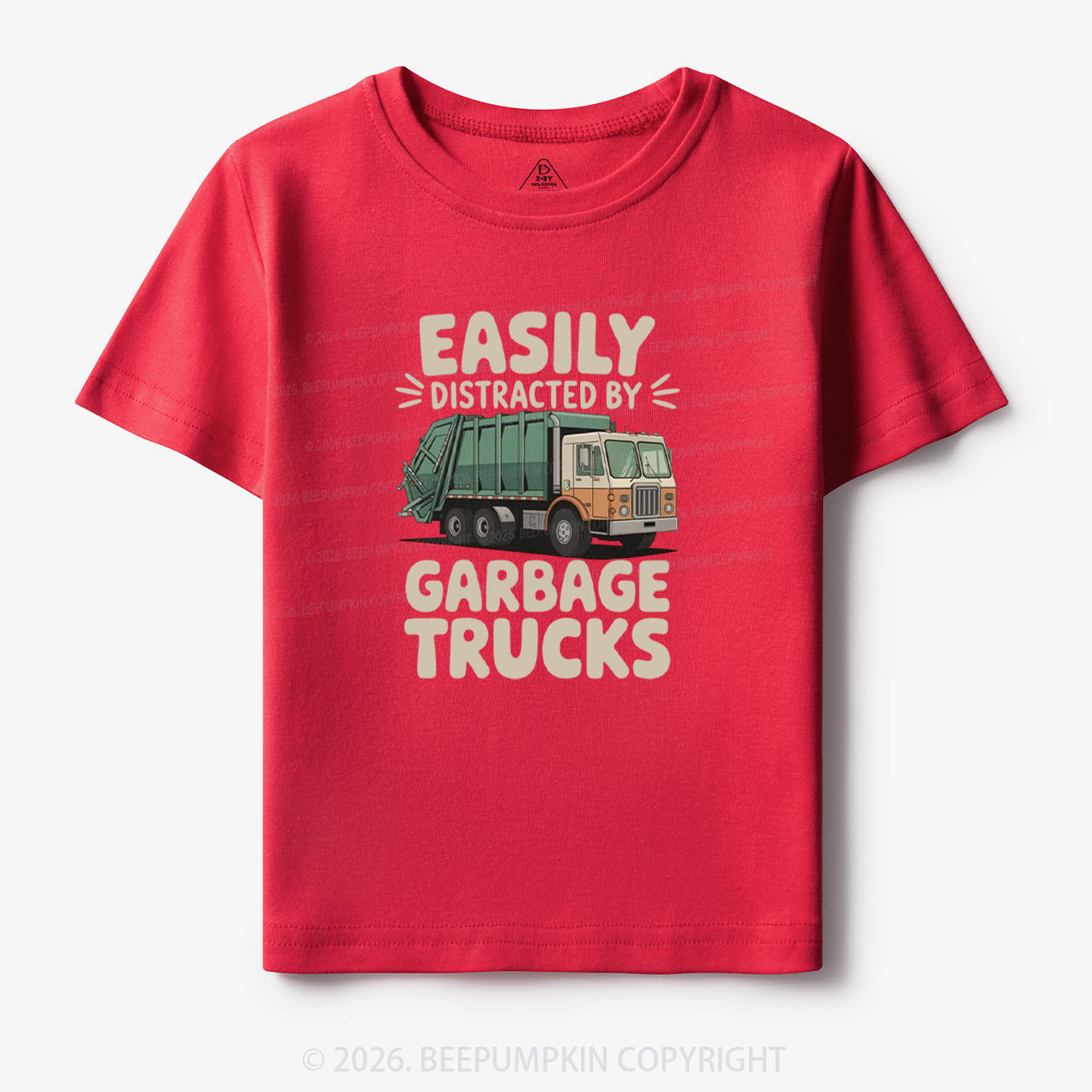 Easily Distracted by Garbage Trucks Toddler&Kid's Tees