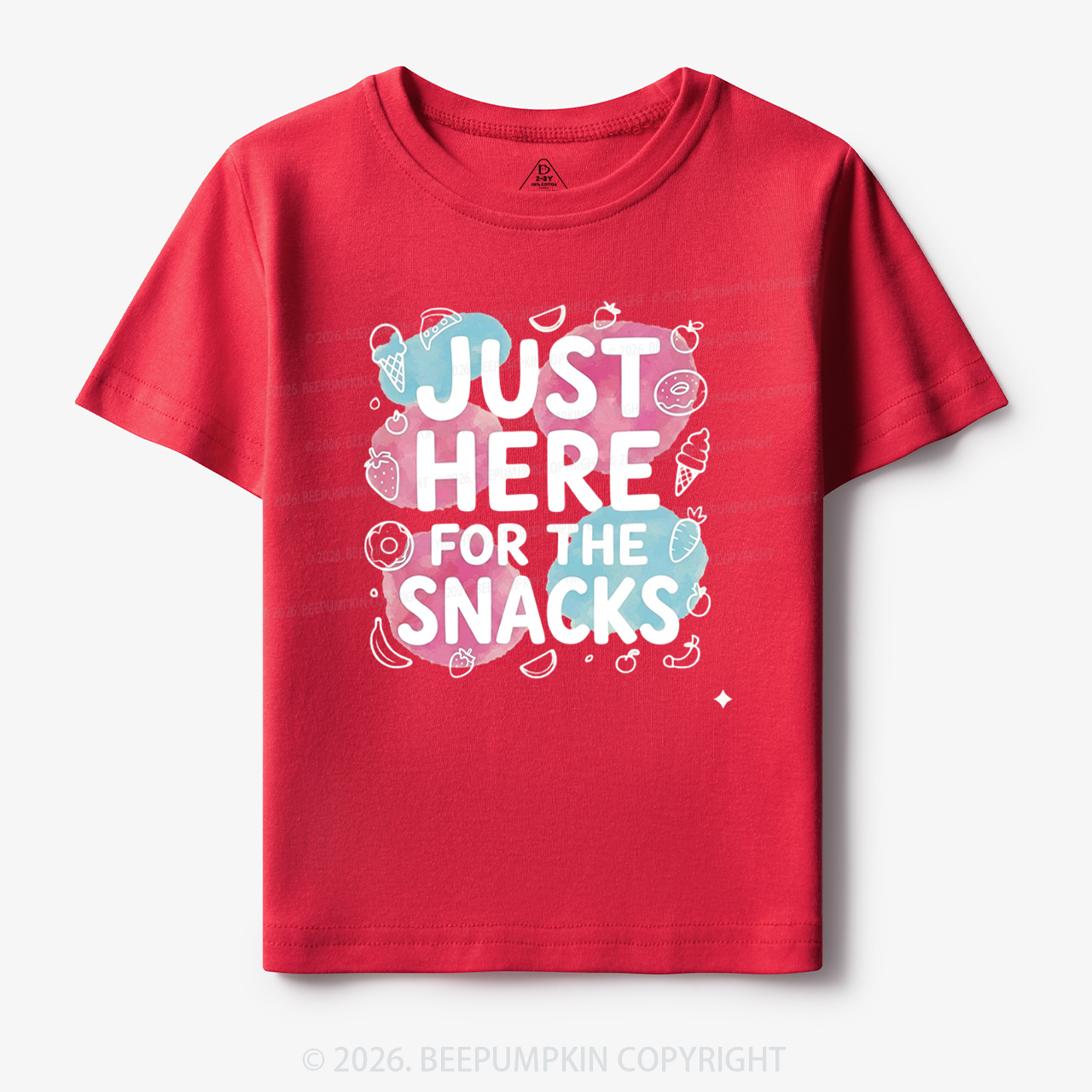 Just Here for the Snacks Funny Toddler&Kid's Tees