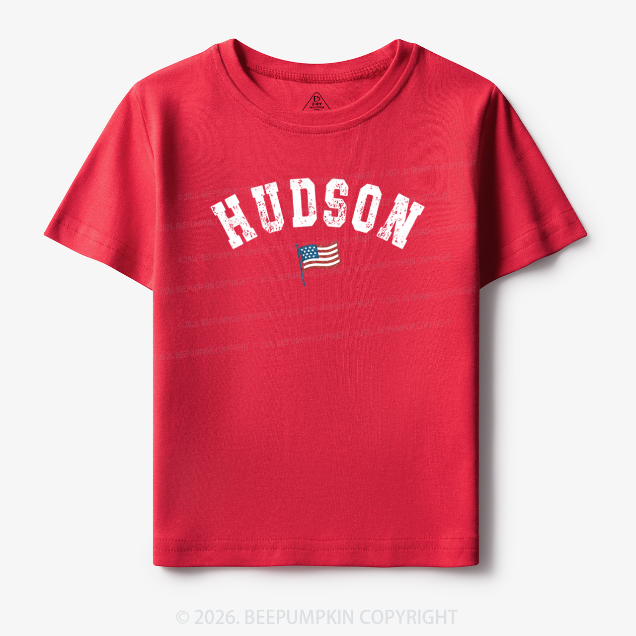 Personalized USA Flag with Name Toddler&Kid's Tees