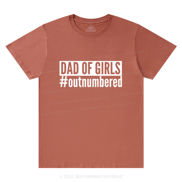 Dad Of Girls Outnumbered T-Shirts