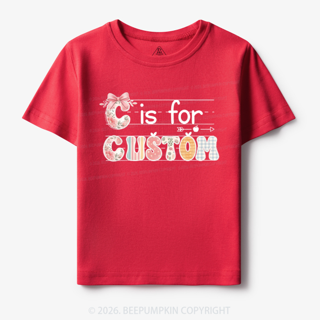 Personalized Kids Name Back To School Toddler&Kid's Tees