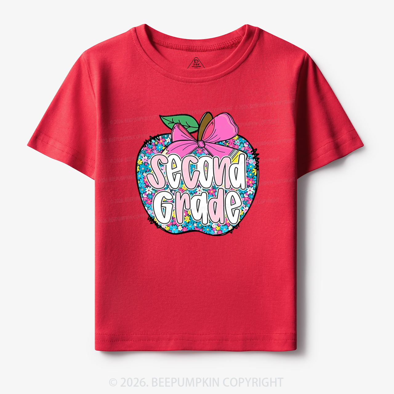 Preppy Back to School Coquette Retro Apple Toddler&Kid's Tees