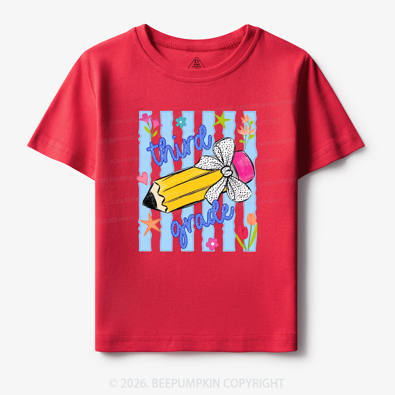 Striped Pencil Pre-K To Fifth Grade Toddler&Kid's Tees