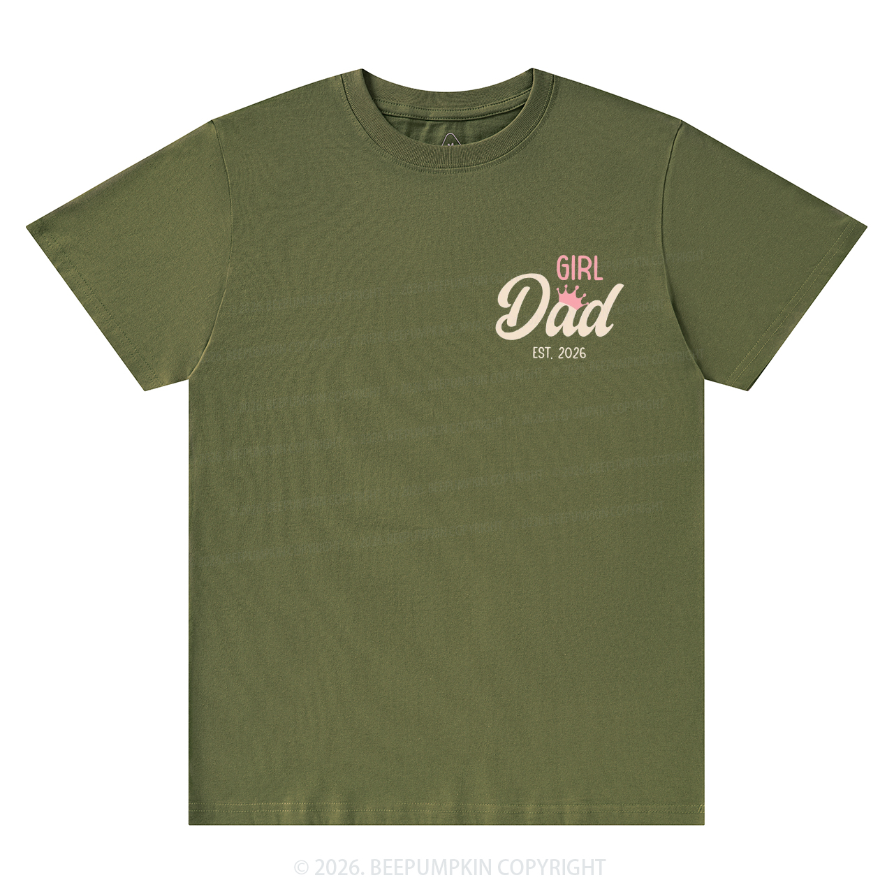Personalized Girl Dad Fathers Day T-Shirts
