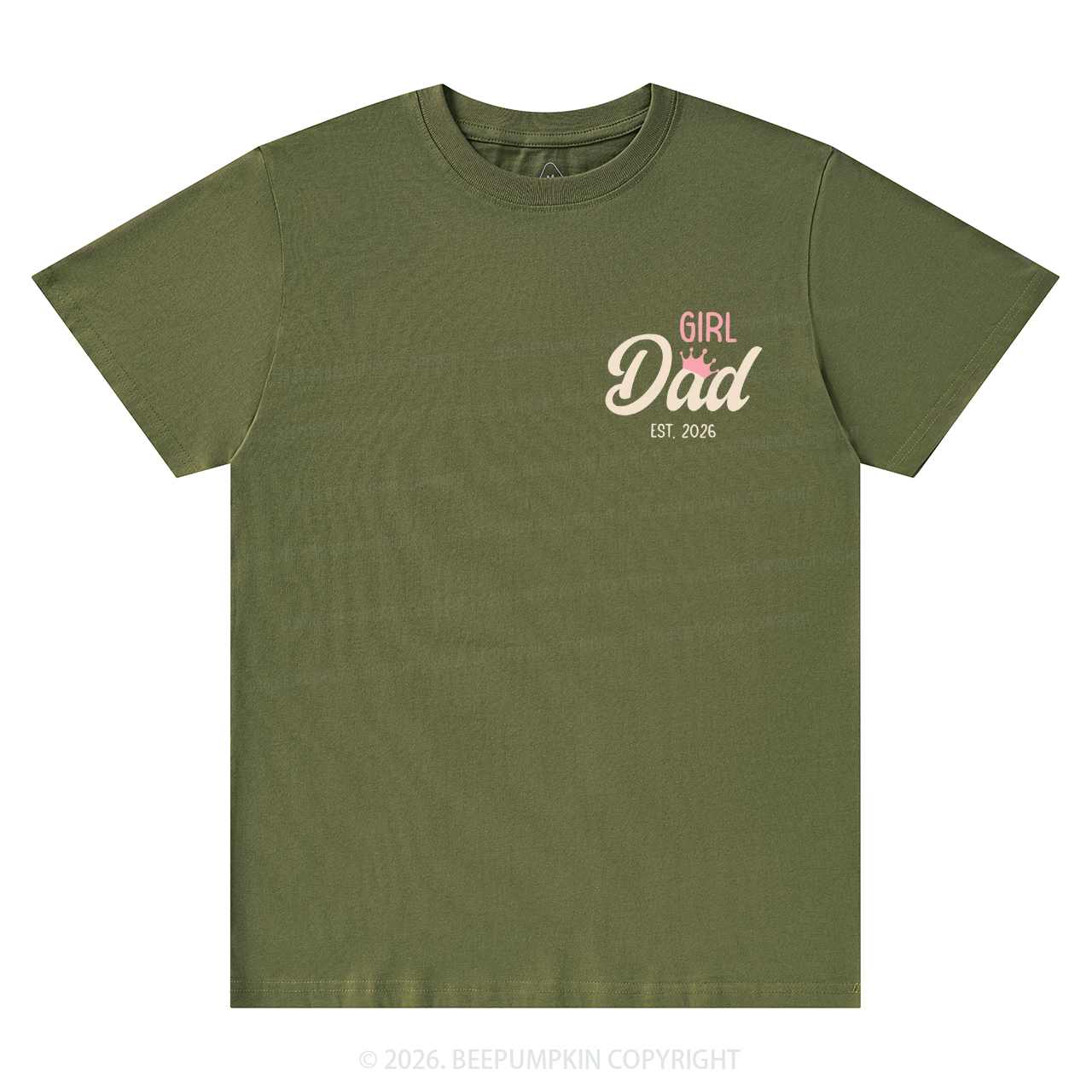 Personalized Girl Dad Fathers Day T-Shirts