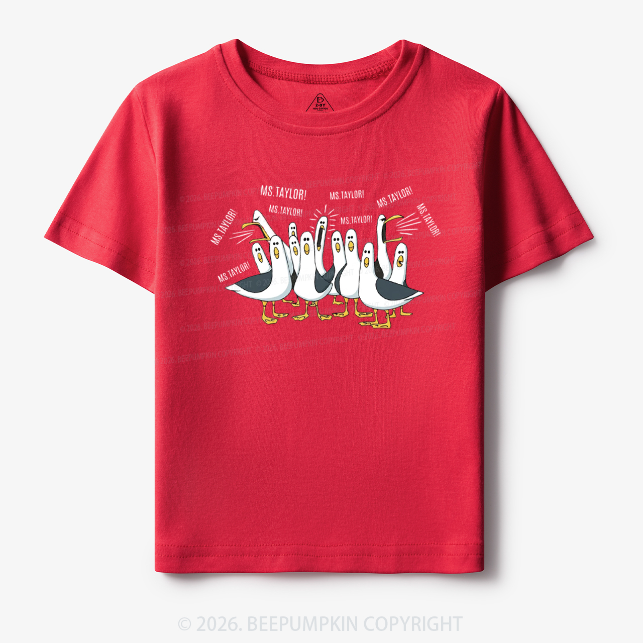 Personalized Teacher Name Seagulls Funny Toddler&Kid's Tees