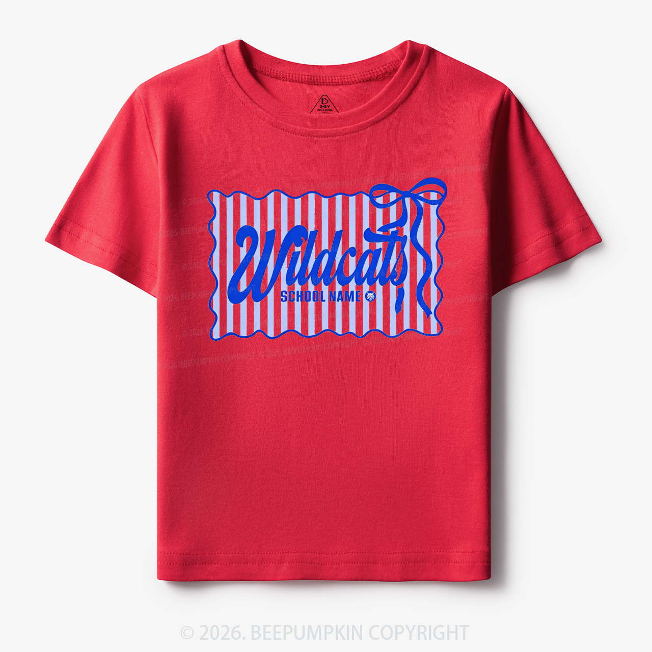 Personalized School Name Mascot Toddler&Kid's Tees