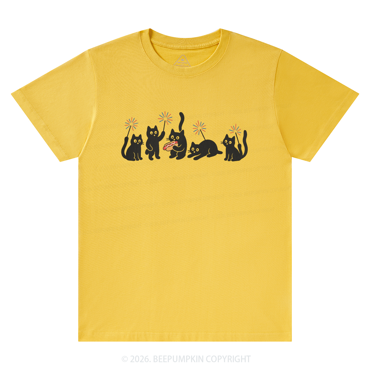 4th of July Funny Black Cats T-Shirts