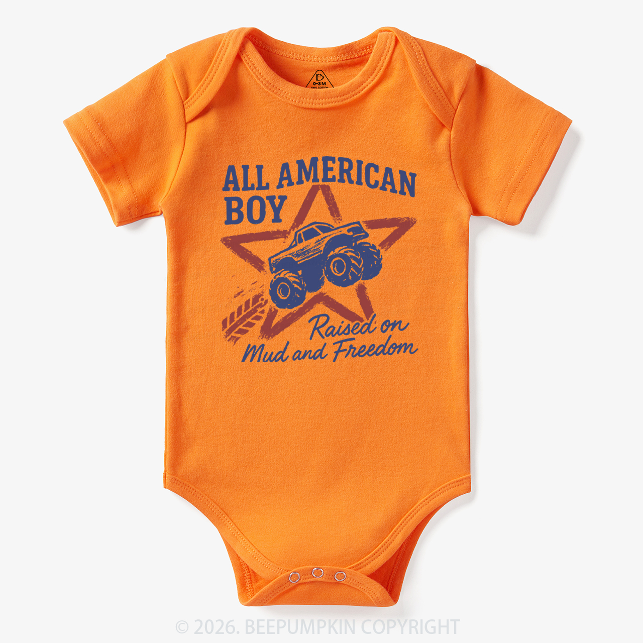 All American Boy Raised on Mud and Freedom Bodysuit