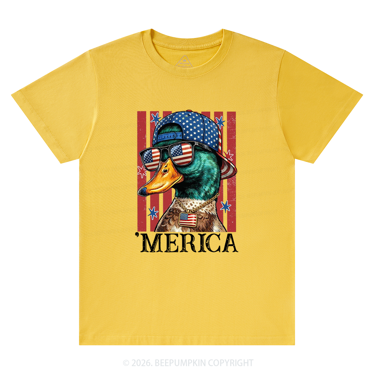 4th of July Funny Patriotic Merica Duck T-Shirts