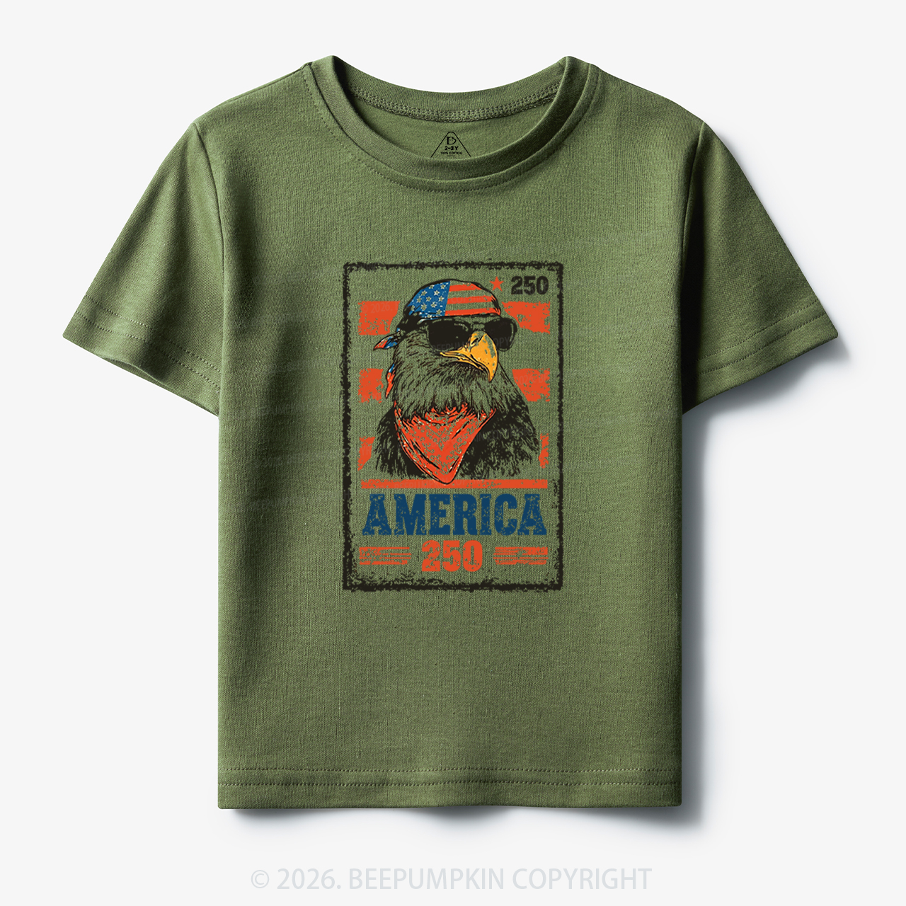 250th American Eagle 4th of July Toddler&Kid's Tees