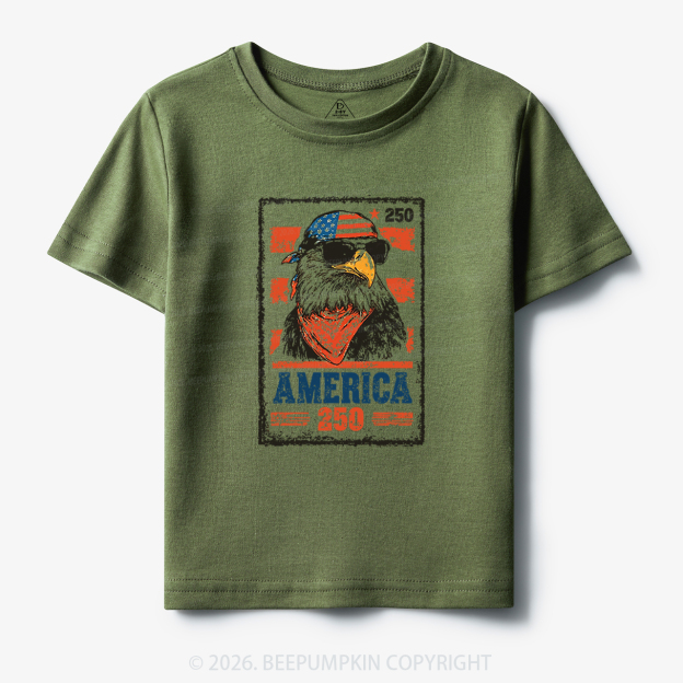 250th American Eagle 4th of July Toddler&Kid's Tees