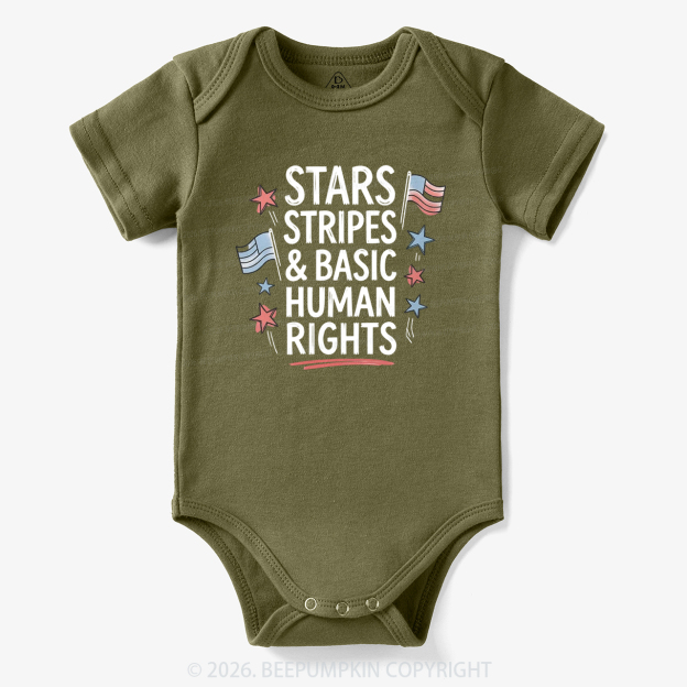 Stars Stripes Patriotic 4th Of July Bodysuit