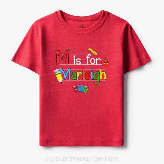 Personalized Kids Name Toddler&Kid's Tees Beepumpkin