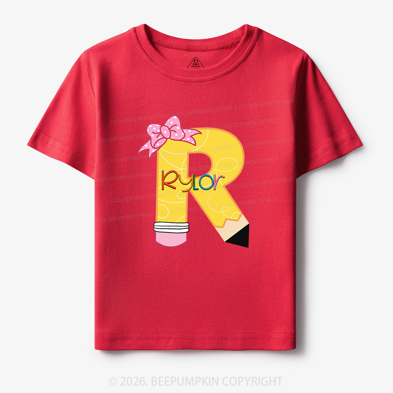 Personalized Pencil Back To School Shirt 