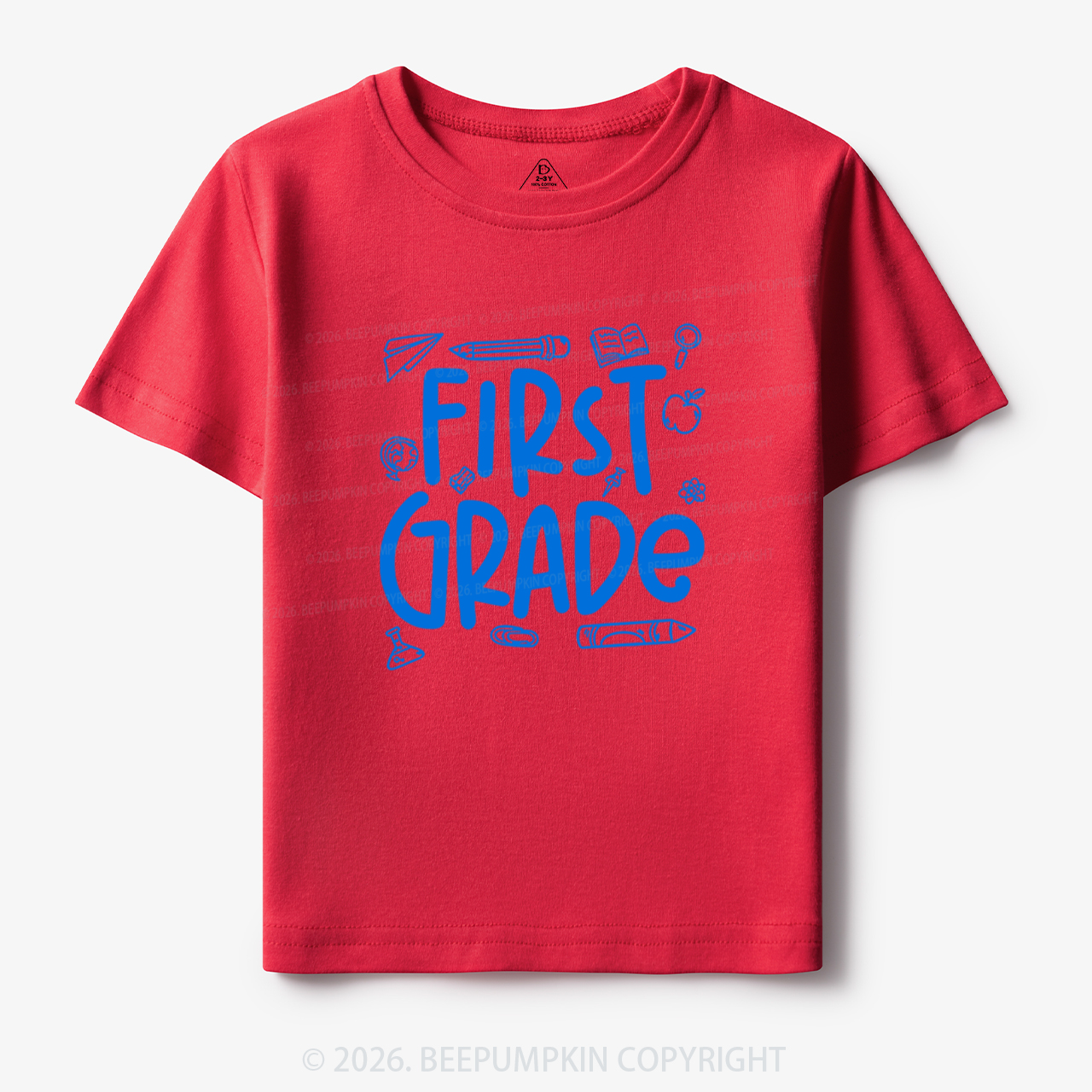 Personalized Preppy Back To School Doodles Toddler&Kid's Tees