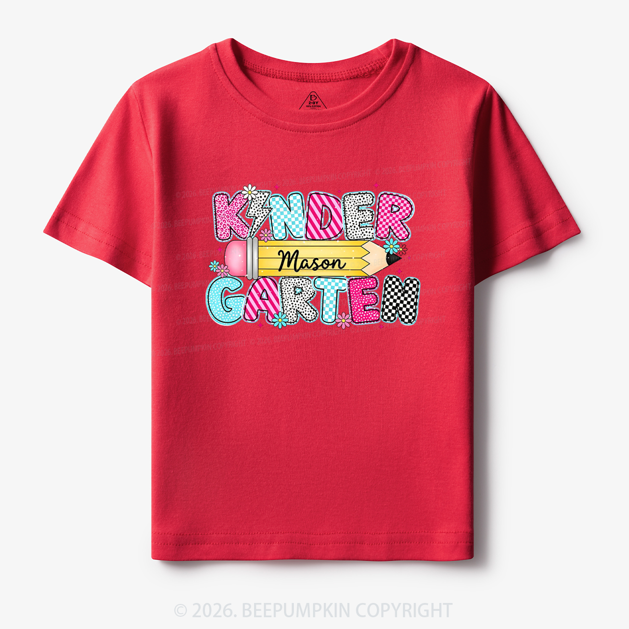 Personalized Kindergarten Name Back To School Toddler&Kid's Tees