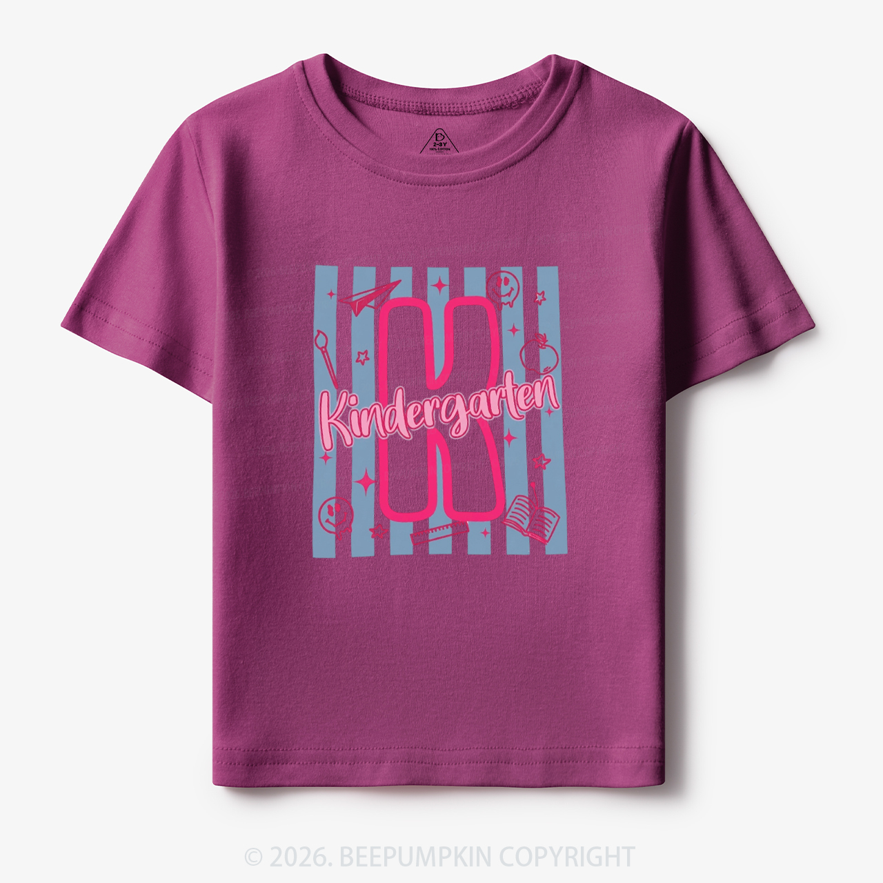 Preppy Stripes Kindergarten Back to School Toddler&Kid's Tees