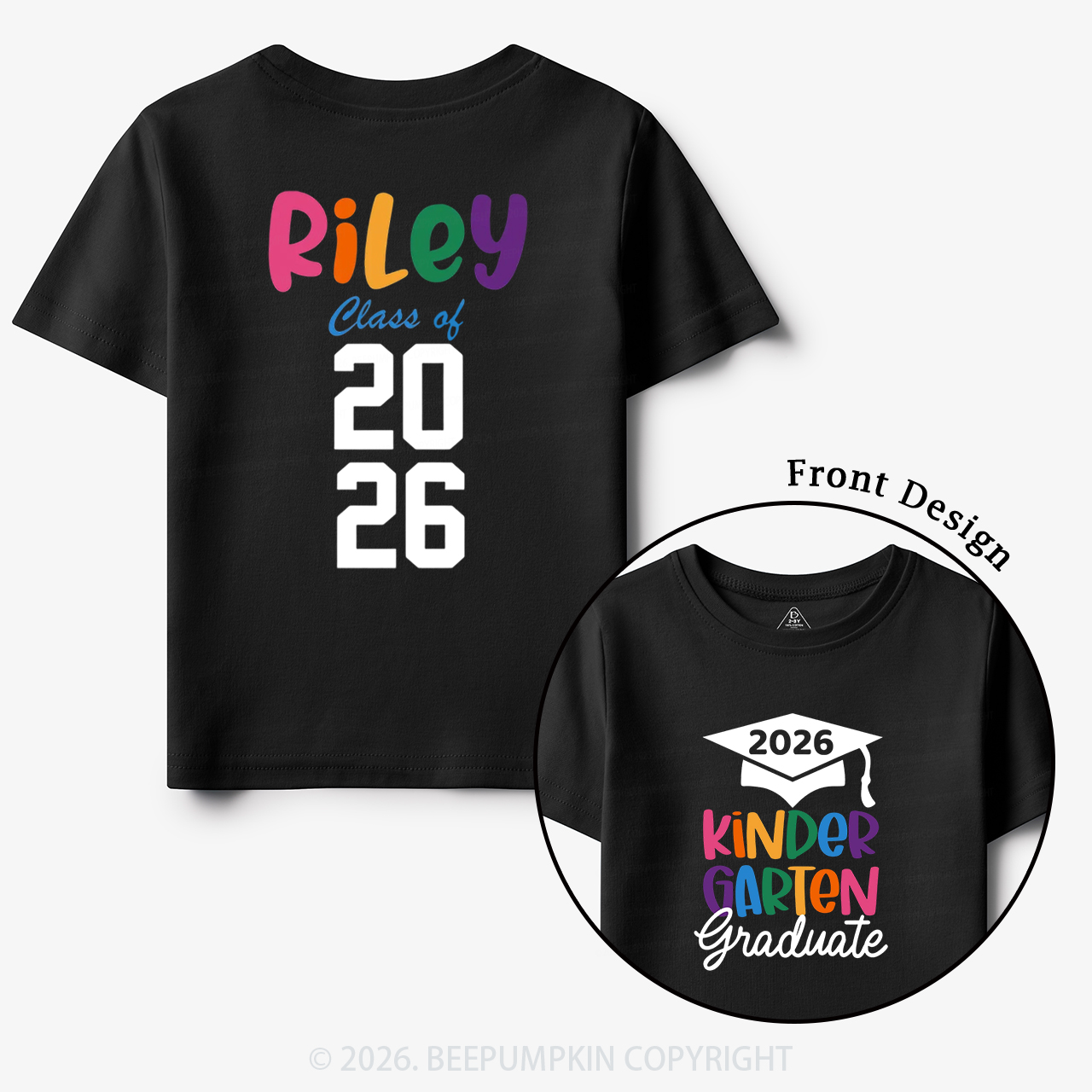Personalized Kindergarten Graduate 2026 Toddler&Kid's Tees