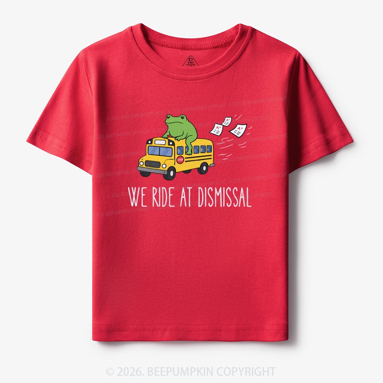 Funny Frog We Ride At Dismissal Toddler&Kid's Tees