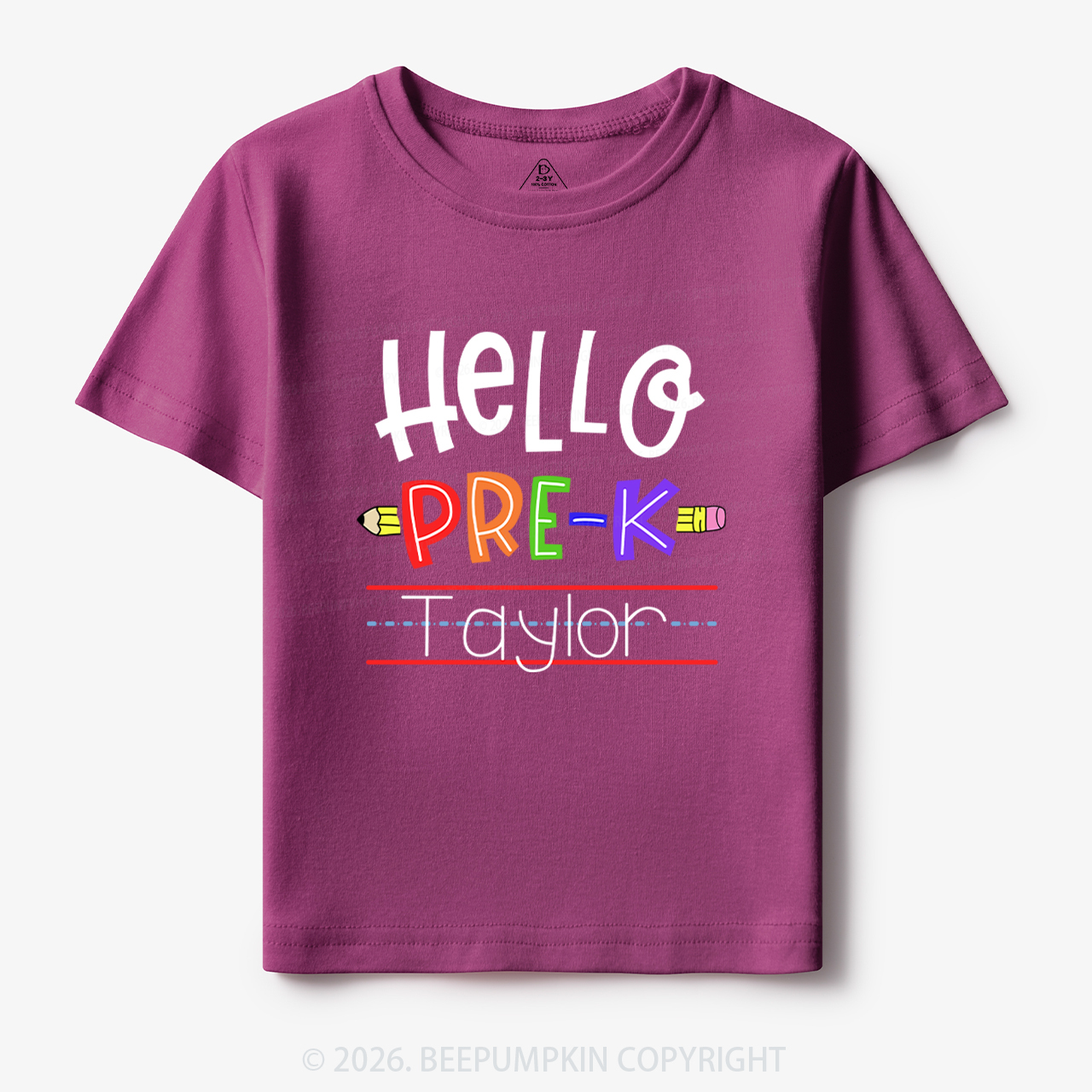 Personalized Hello Pre-k Shirt Back to School
