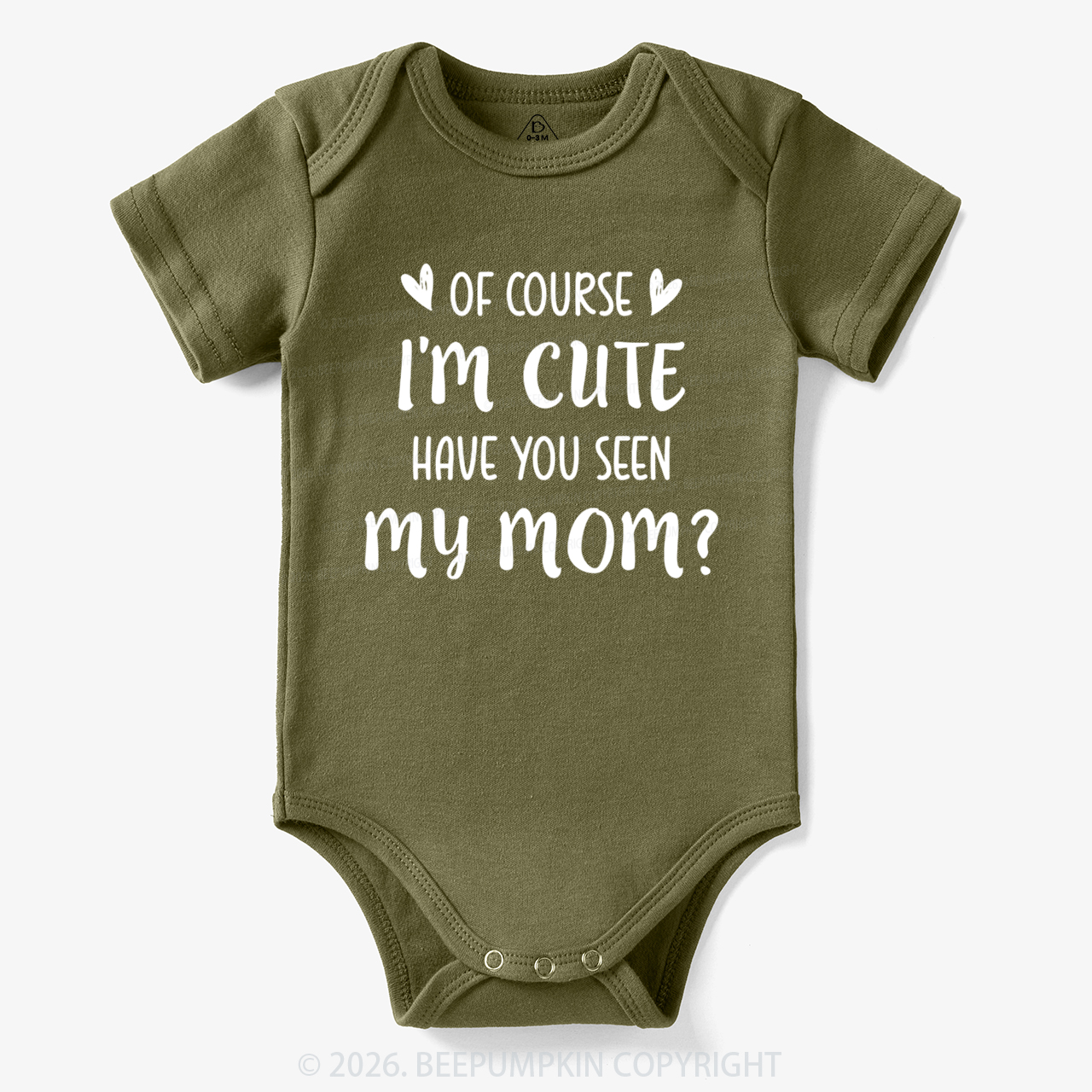 Of Course I'm Cute Funny Bodysuit
