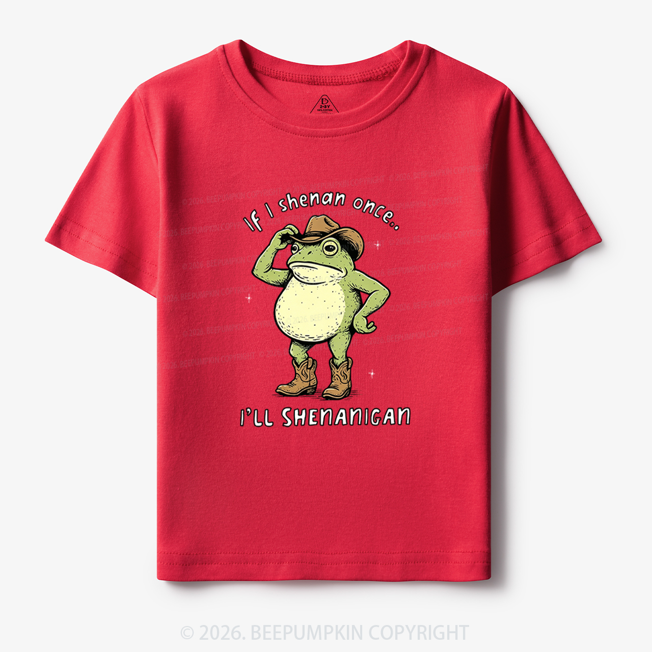 Funny Frog If I Shenan Once I'll Shenanigan Toddler&Kid's Tees