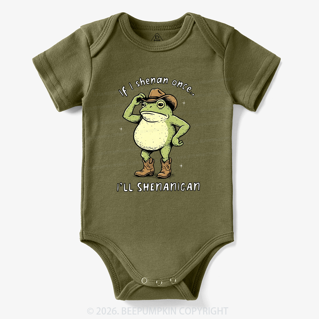 Funny Frog If I Shenan Once I'll Shenanigan Bodysuit
