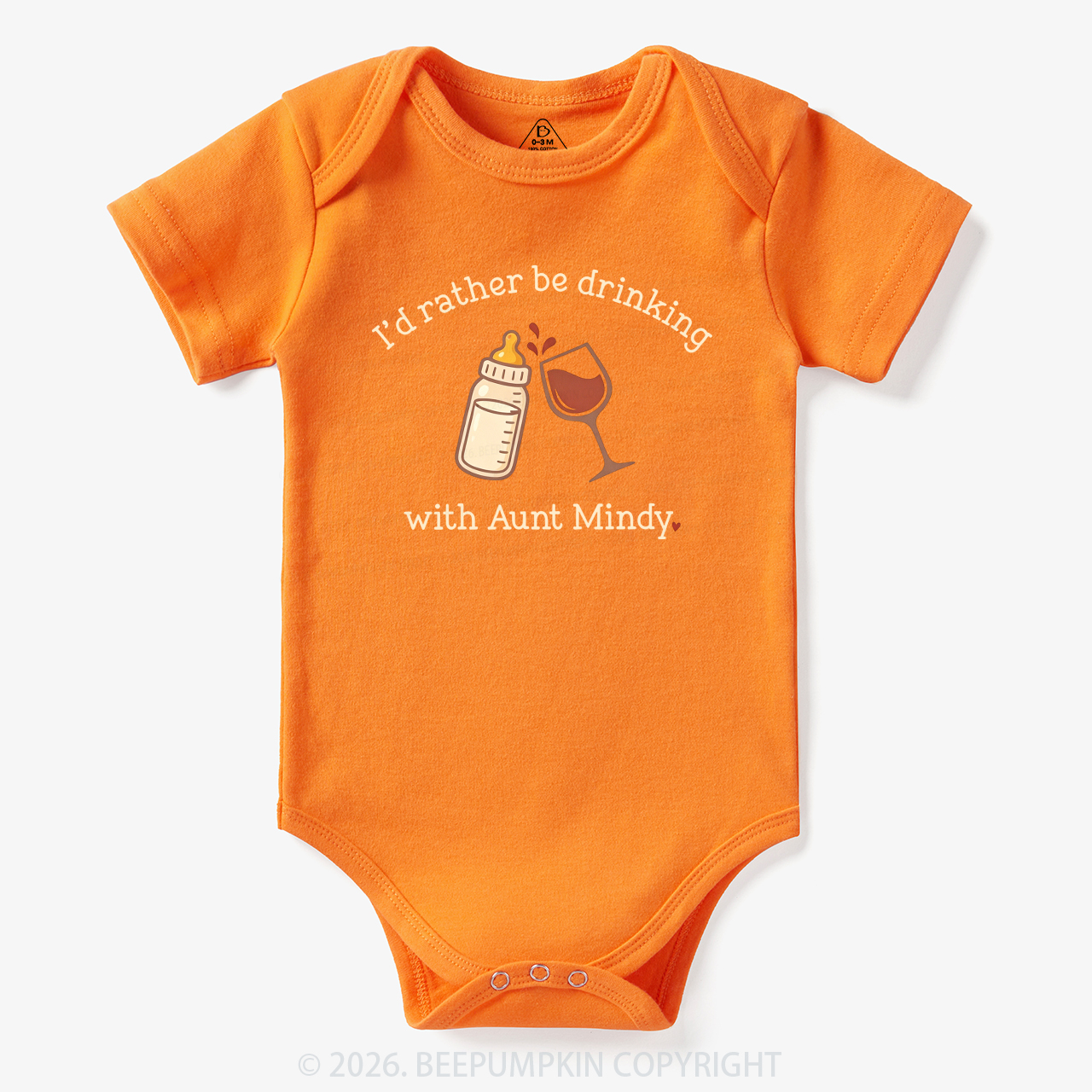 Personalized I'd Rather Be Drinking with Aunt Bodysuit