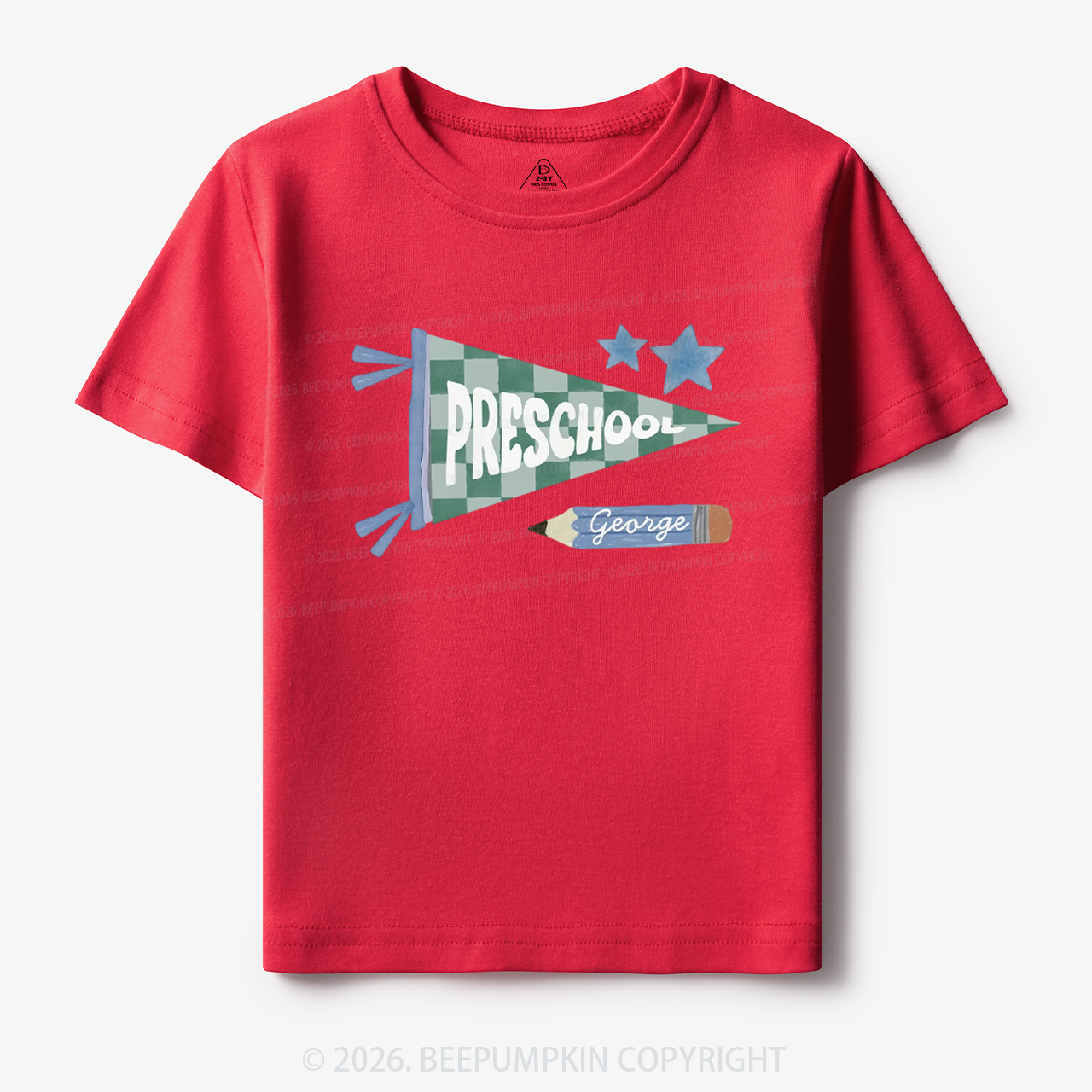 Personalized Pennant Back to School Toddler&Kid's Tees