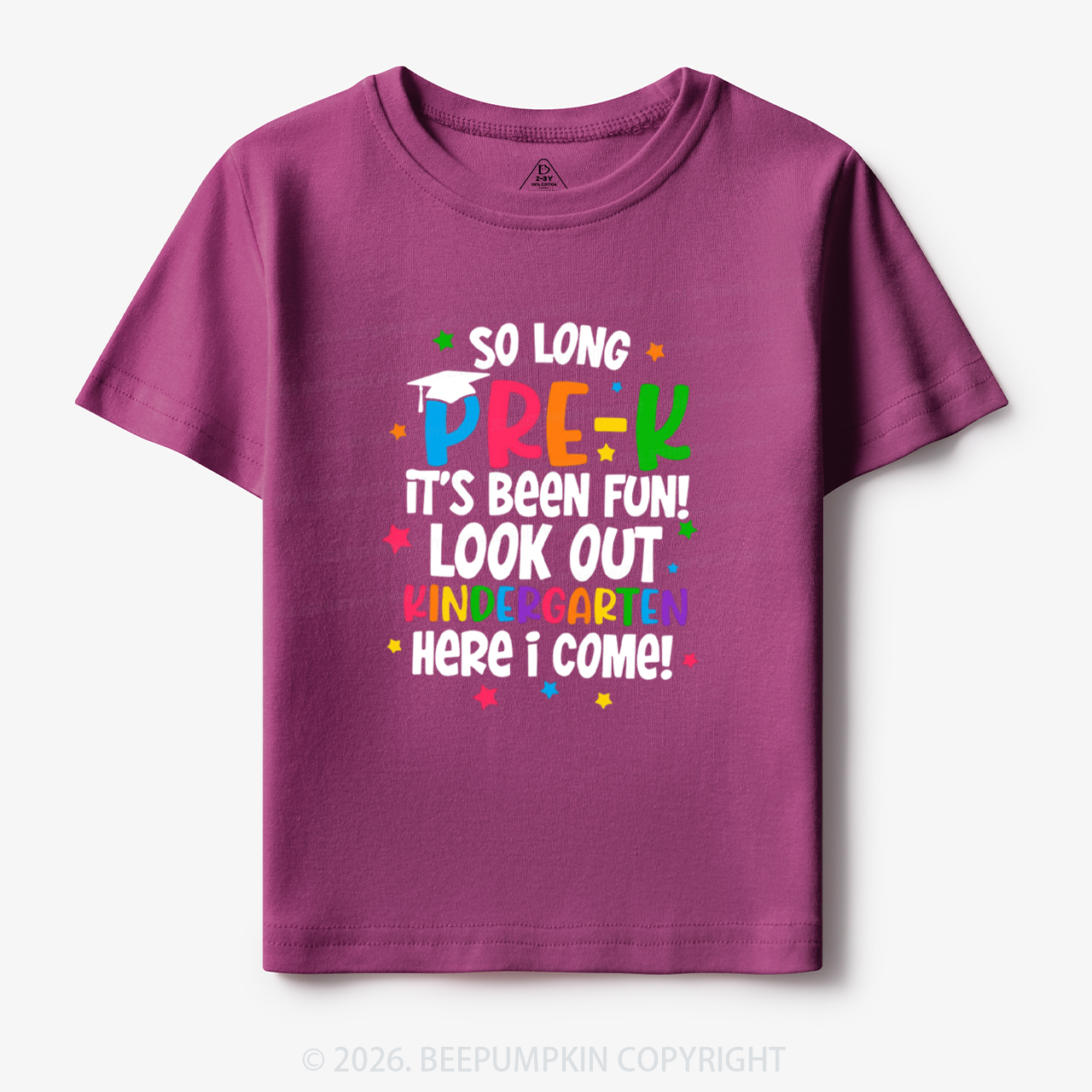 So Long Pre-K It's Been Fun Look Out Kindergarten Here I Come Toddler&Kid's Tees