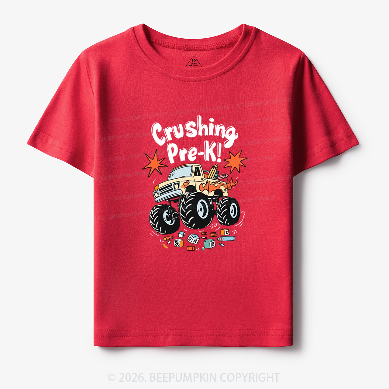 Crushing PreK Monster Truck Toddler&Kid's Tees
