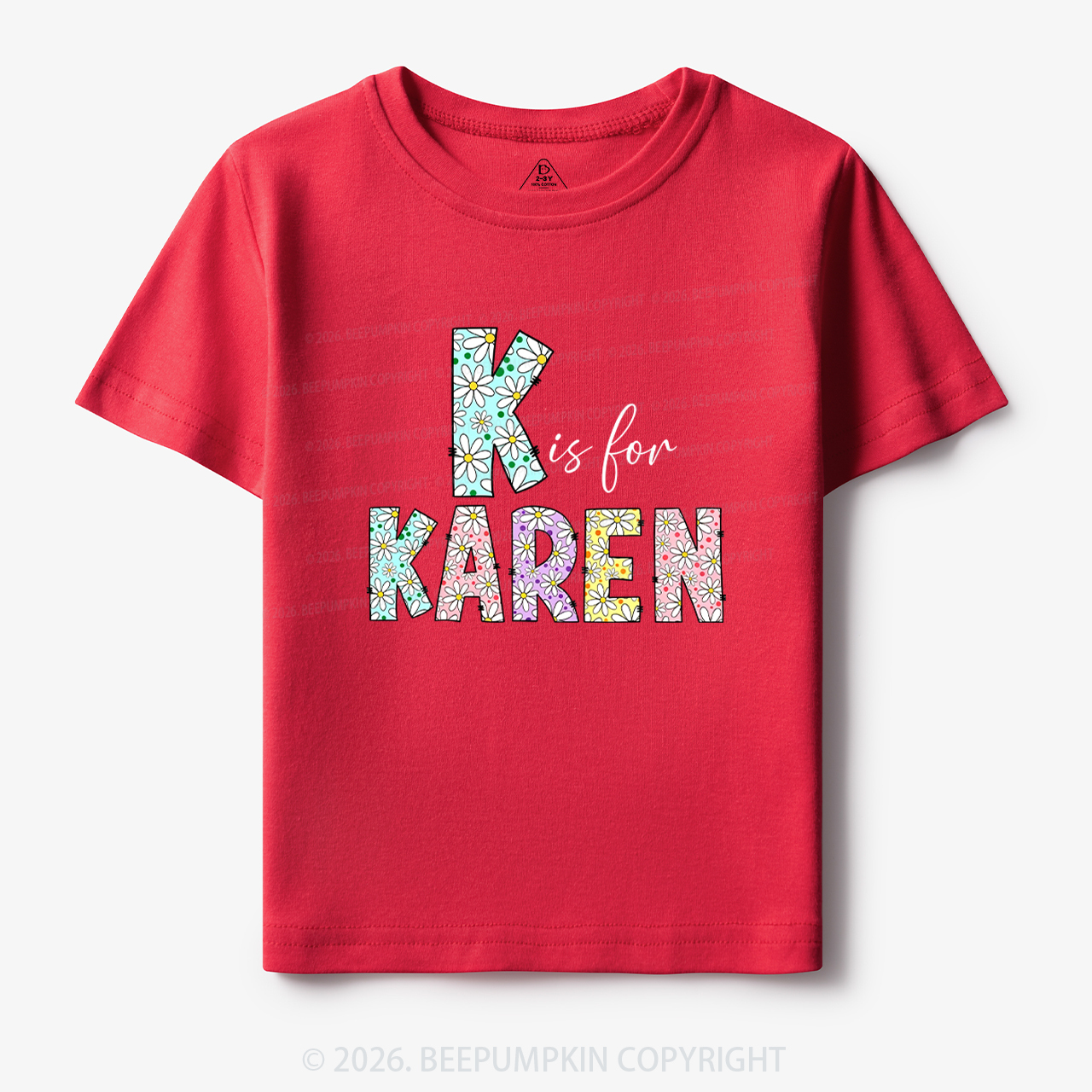 Personalized Daisy Letters Name Toddler&Kid's Tees