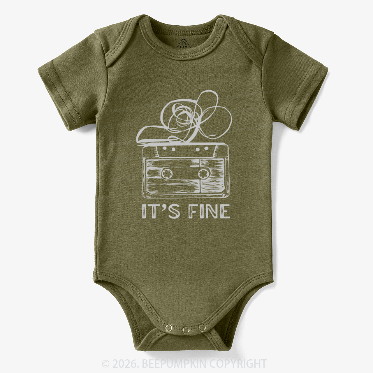 Retro Cassette Tape It’s Fine Bodysuit