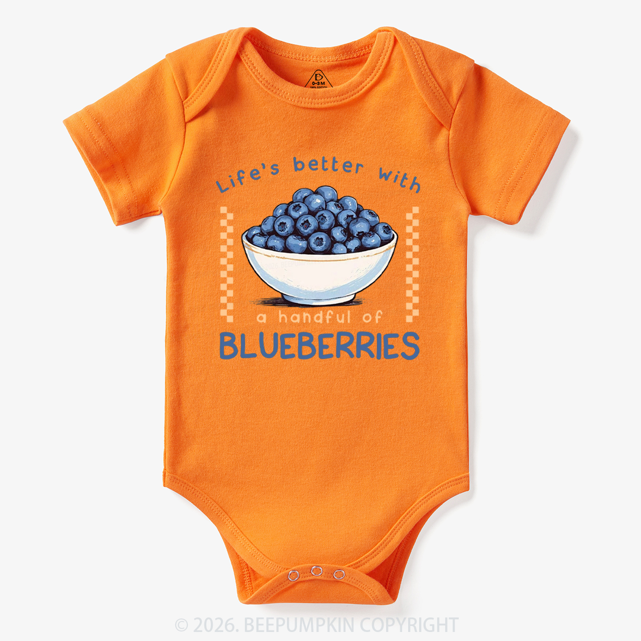 Life's better with a handful of Blueberries Funny Bodysuit