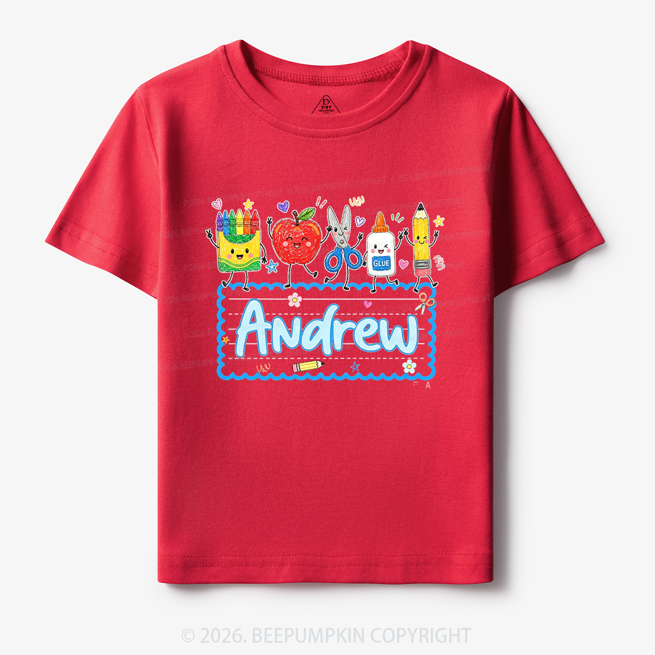 Personalized Back to School Doodle Name Toddler&Kid's Tees