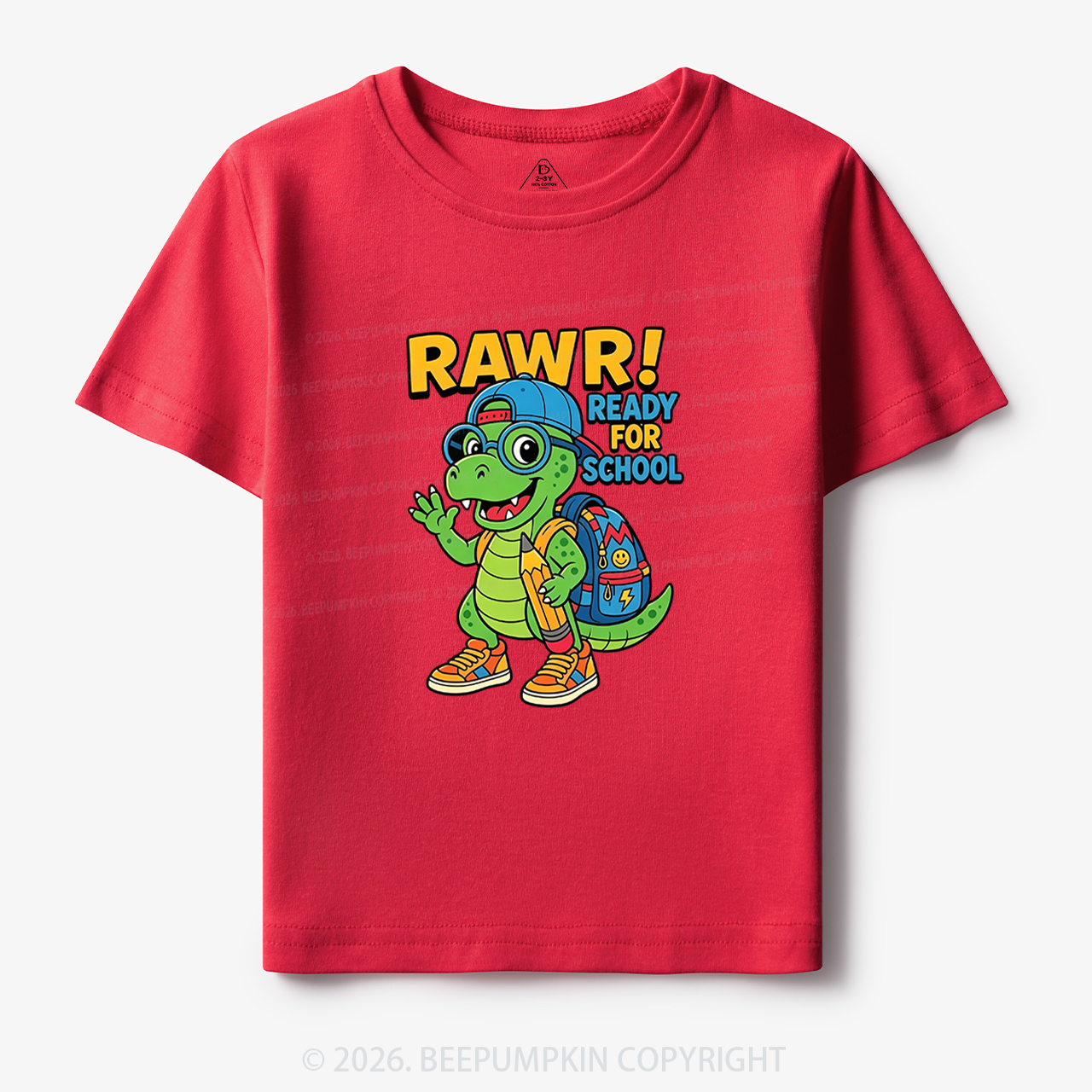 Rawr Ready for School Cute Dinosaur Toddler&Kid's Tees