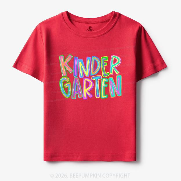 Neon Scribble Kindergarten Toddler&Kid's Tees