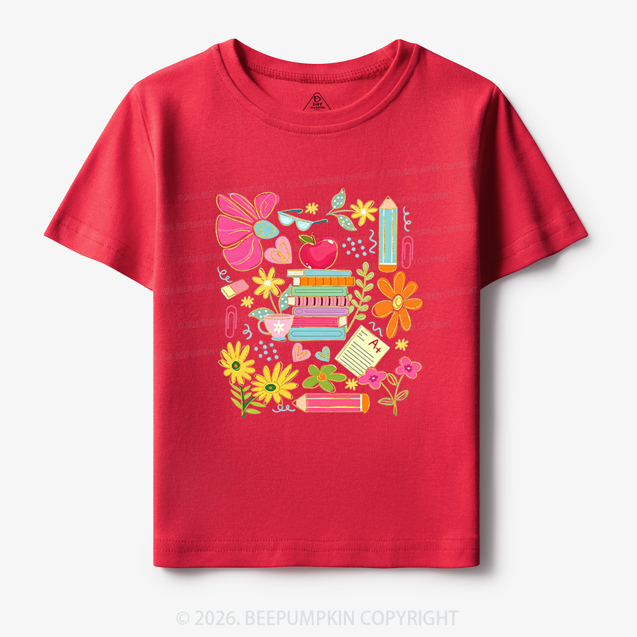 Cute Books Botanical Back to School Toddler&Kid's Tees
