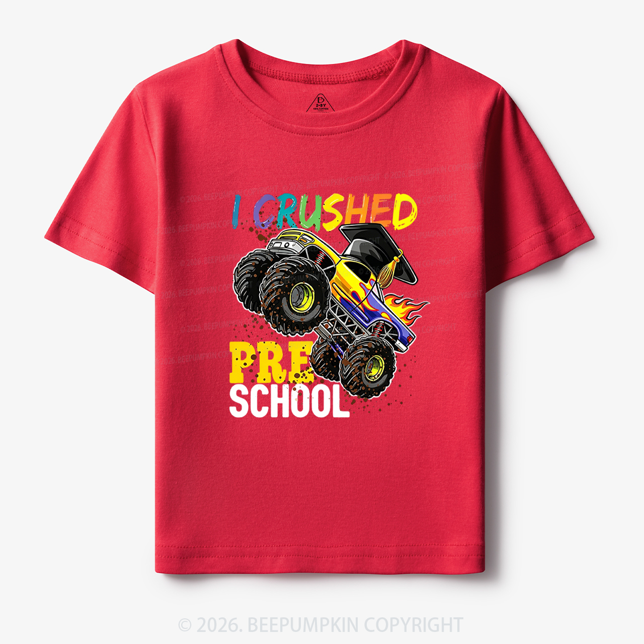 I Crushed Preschool Monster Truck Toddler&Kid's Tees