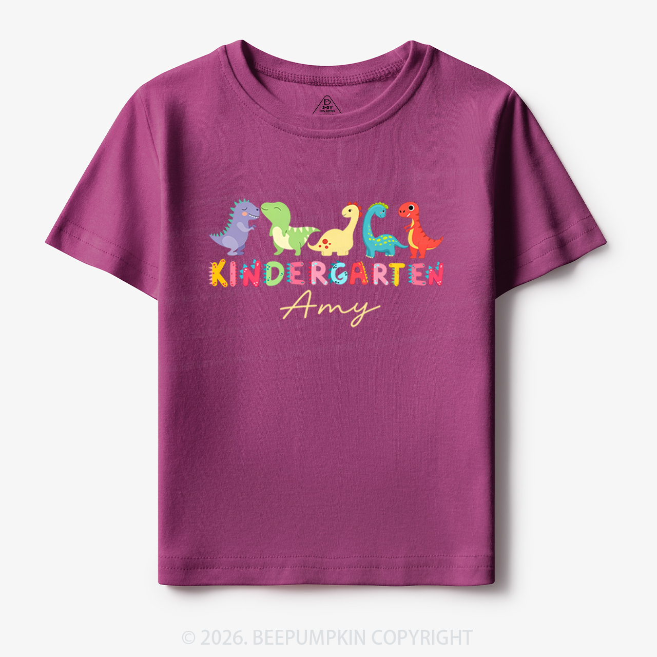 Personalized Name Dinosaur Kindergarten Toddler&Kid's Tees