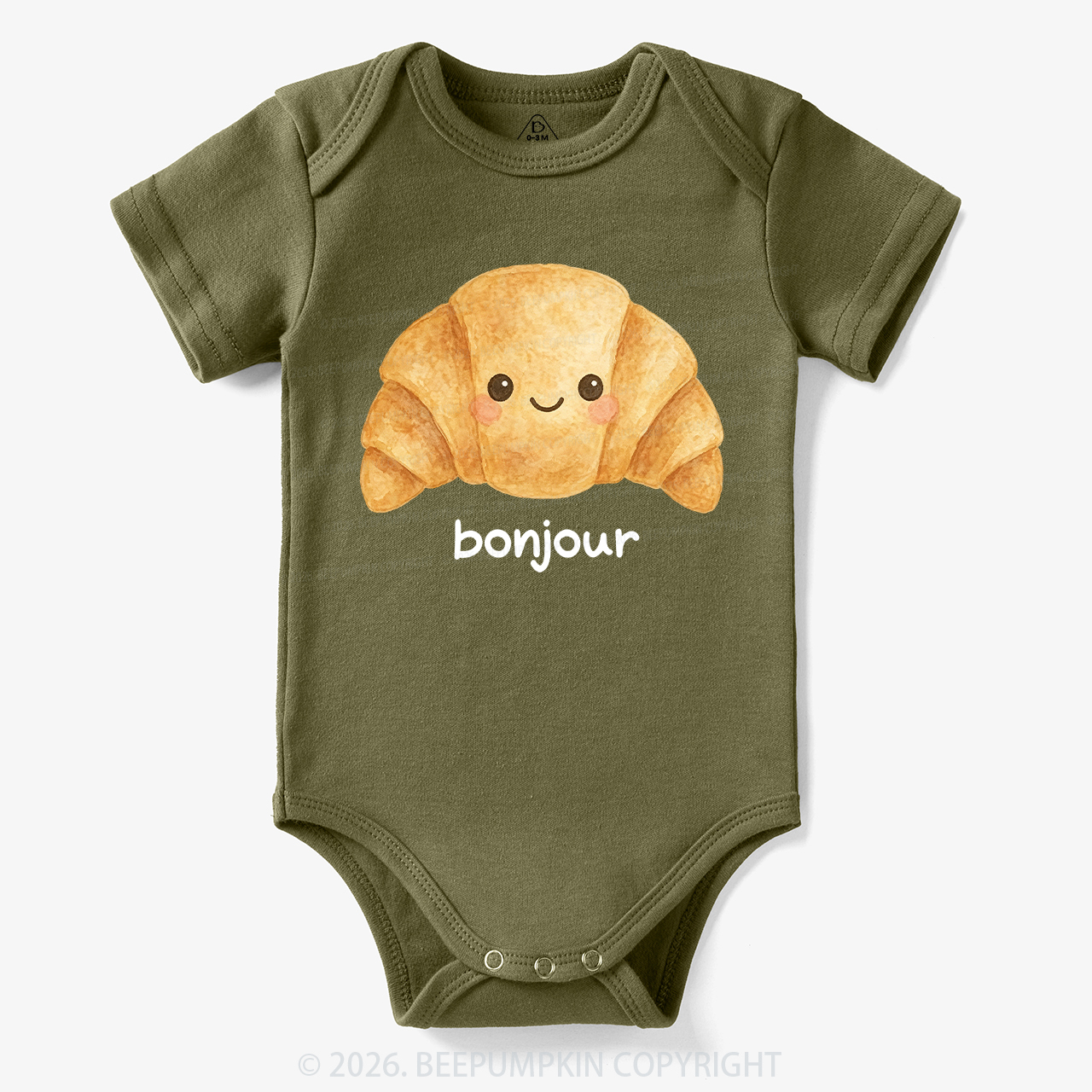 Bonjour Cute Croissant Bodysuit